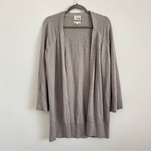 Aritzia Wilfred Free Merino Wool Cotton Open Front Cardigan Minimalist Size S